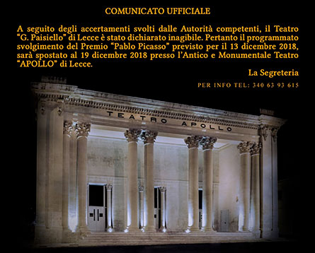 PABLO PICASSO - High Recognition to Personalities in the world of Art, Science and Culture 2018